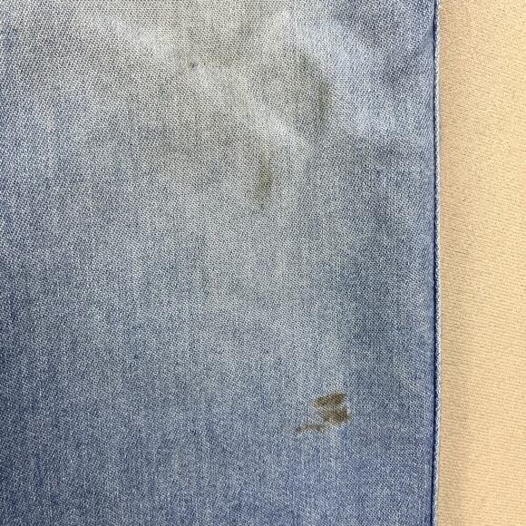 Vintage Levis Skosh Jeans Mens 38 Blue Denim Straight Leg Light Stone Wash y2k - Picture 8 of 14